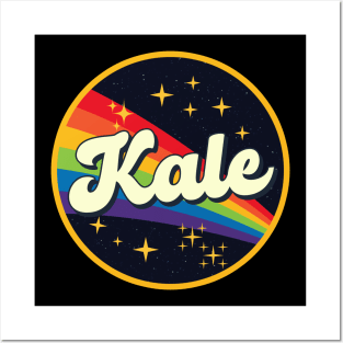 Kale // Rainbow In Space Vintage Style Posters and Art